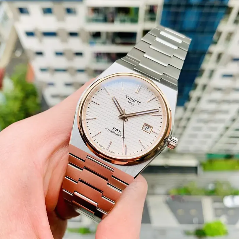 Tissot PRX Swiss Powermatic 80 Silver Dial Men's Watch- T137.407.21.031.00